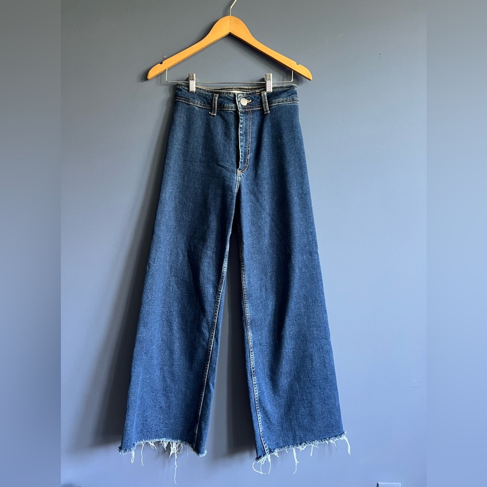 Zara High-Waisted Wide Leg Jeans